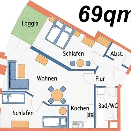 Strandhaus Nordseebrandung B1.3 Cuxhaven